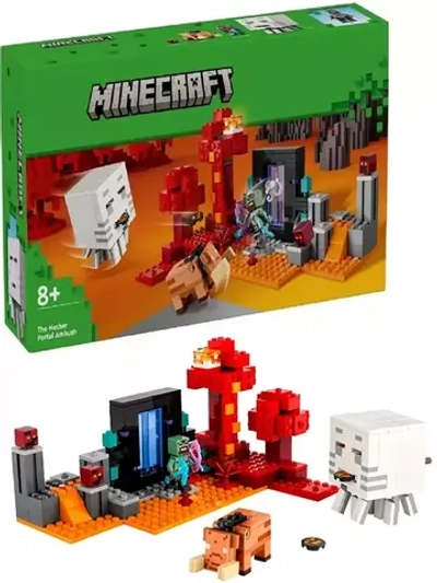 Конструктор Майнкрафт Засада у Нижнего портала 401 деталь
