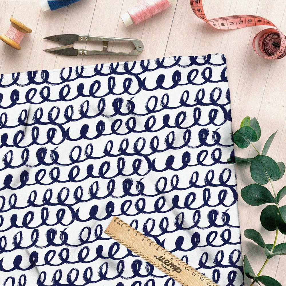 Ткань интерлок пружинки