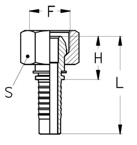 Фитинг DN 06 DKL (Г) 14x1.5