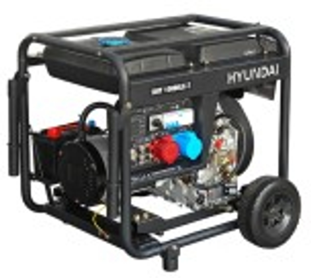 Электростанция дизельная с воздушным охлаждением HYUNDAI DHY 10000LE-T открытая