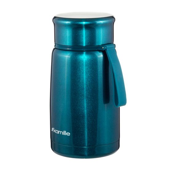 Термос для еды 800 мл. Kamille KM 2148 из нержавеющей стали с ложкой и ручкой