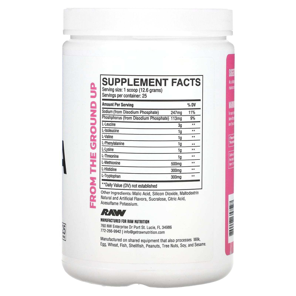 Raw Nutrition, EAA, арбуз, 315 г (11,11 унции)