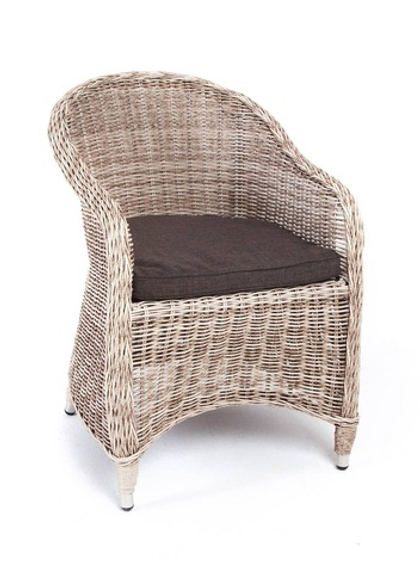 «Равенна» плетеное кресло из искусственного ротанга, цвет бежевый