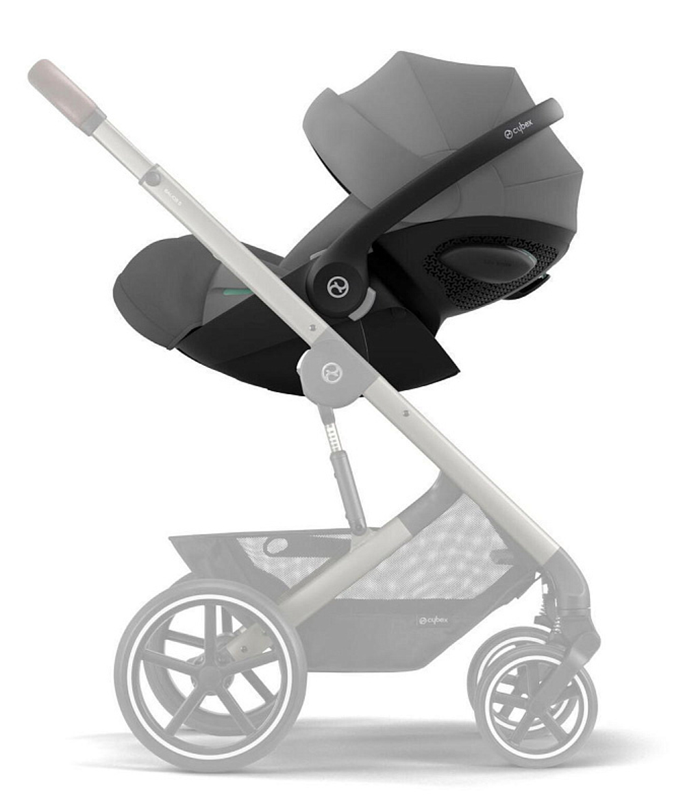 Коляска 3 в 1 Cybex Priam IV Rosegold и автокресло Cloud G i-Size Lava Grey Plus Sepia Black