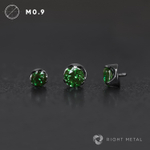 Flat Cubic Zirconia Green