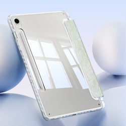 Чехол книжка зеленого цвета для Samsung Tab S10 Lite, Tab S10 FE, Tab S9, Tab S9 FE, серия Unid Series Case от Dux Ducis