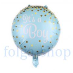 К 18" Круг its a boy мальчик конфетти