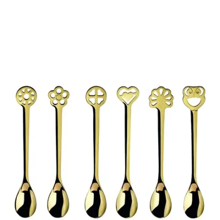 Bugatti Набор из 6 ложек для эспрессо Lucky Gold.