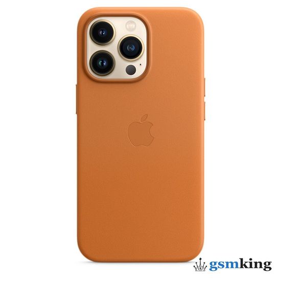 Apple Leather Case with MagSafe iPhone 13 Pro Golden Brown «Золотистая охра» MM193ZE/A