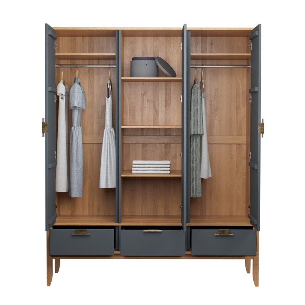 Полки встраиваемые для шкафов «Бридж» браун