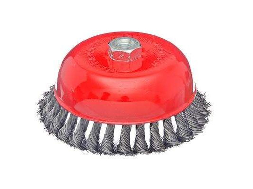 Щетка металл. ЕРМАК для УШМ 150мм/М14 крученая чашка (20шт/кор)