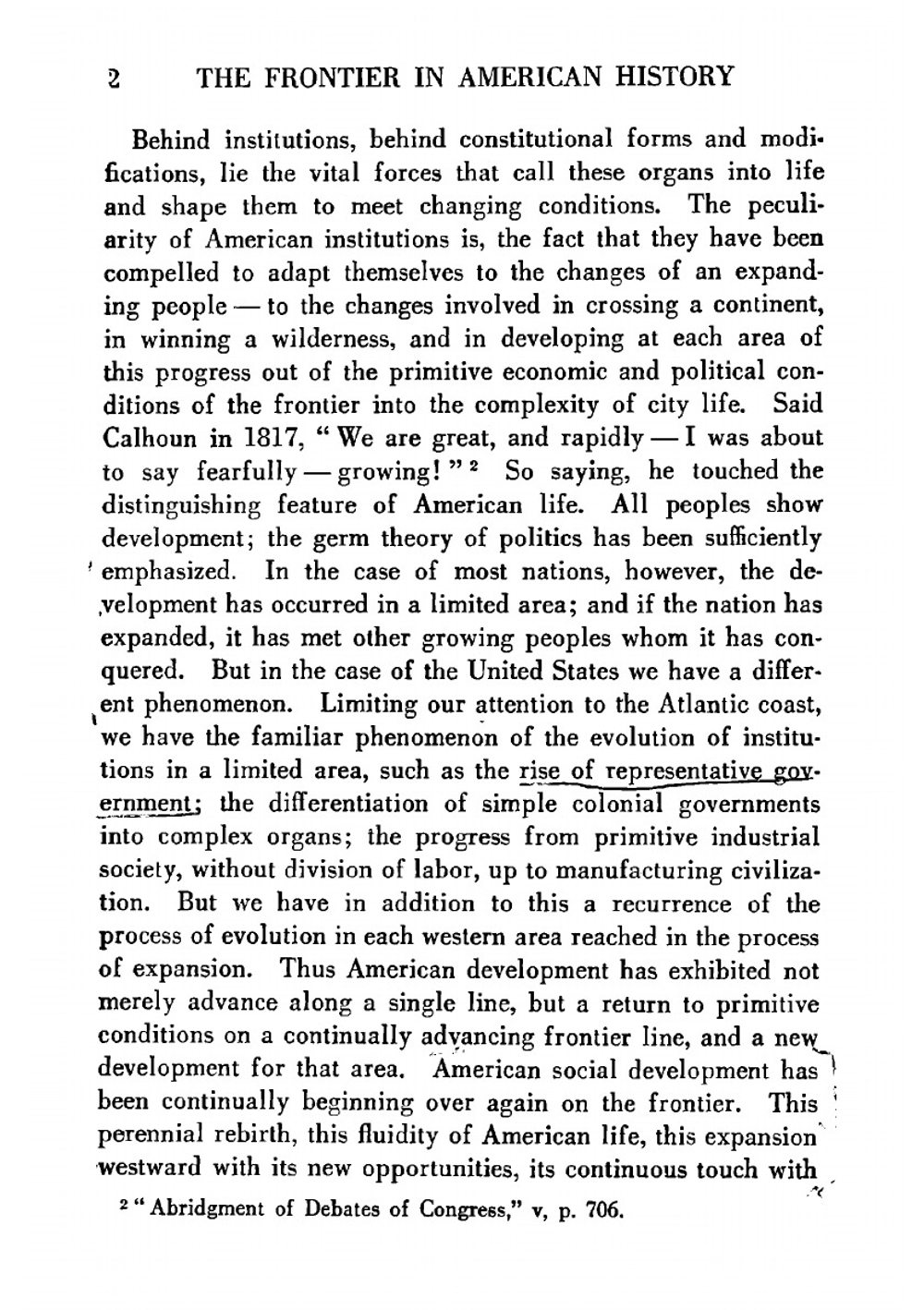 The frontier in American history | Frederick Jackson Turner
