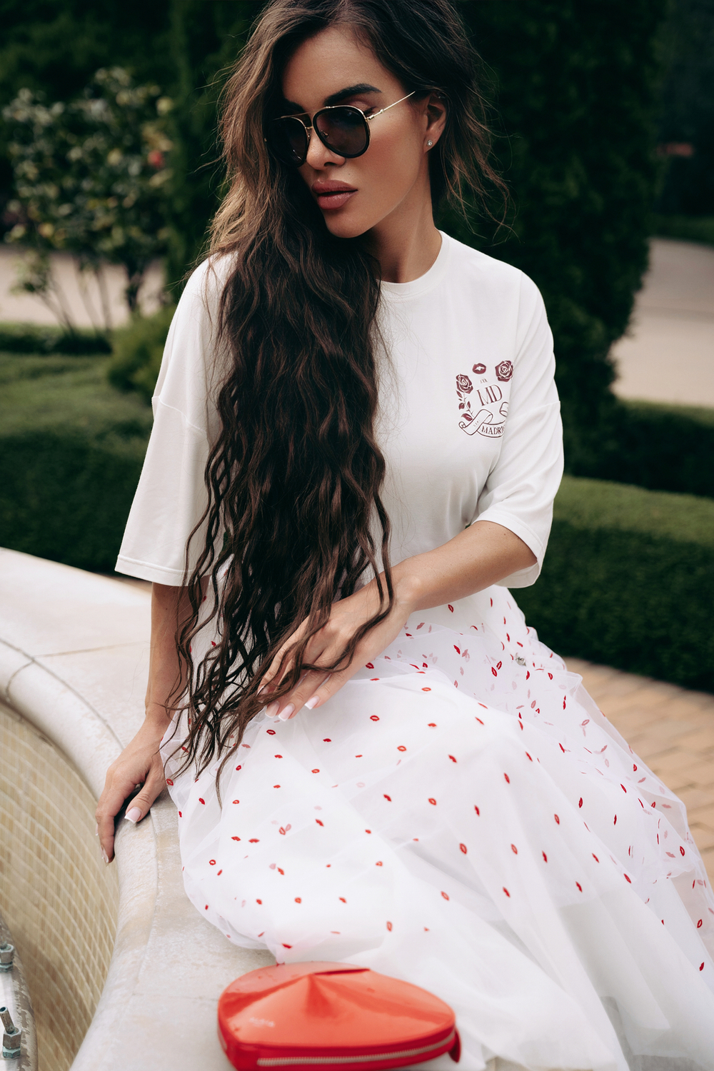 Платье -футболка «MD merch roses»
