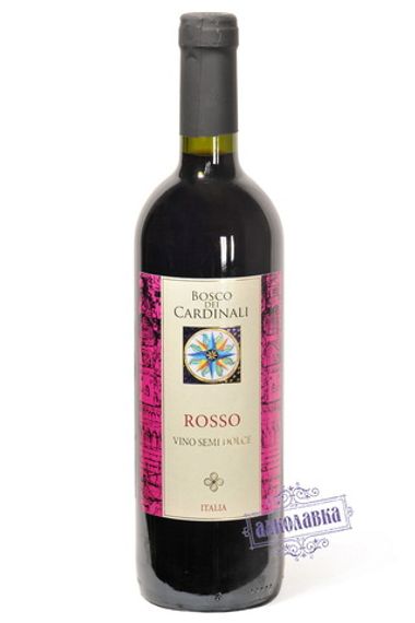 Вино Боско Дей Кардинале красное полусладкое 0,75л 10%