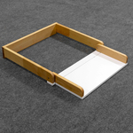 Складной пеленальный столик (СУПС) Antemi Белый/Дерево