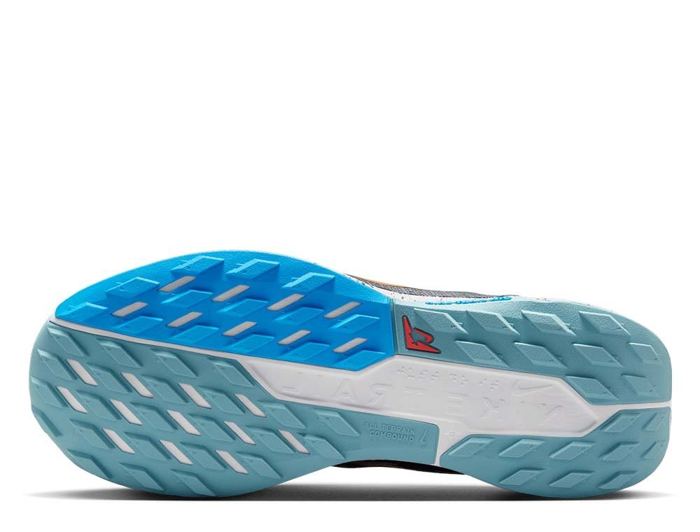Кроссовки для бега женские Nike ReactX Pegasus Trail 5 W Сине-оранжевые