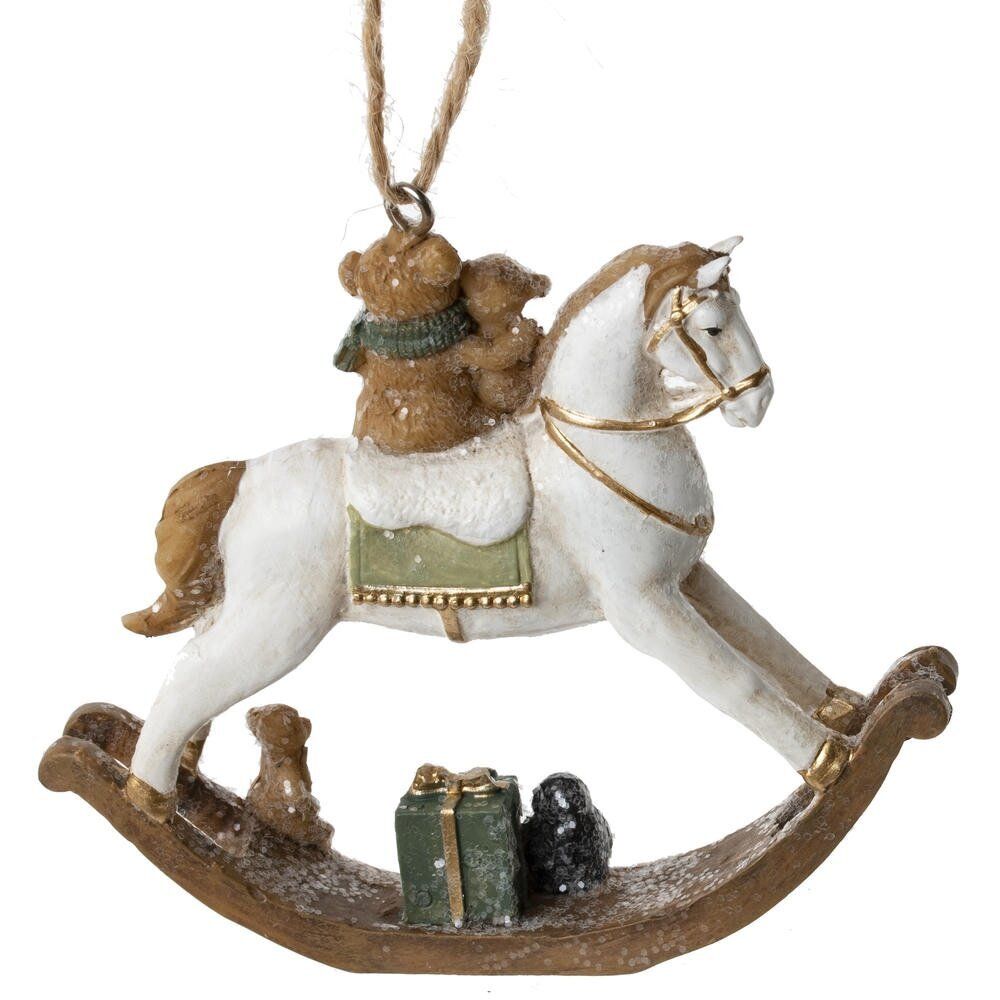 GAEM Фигурка декоративная подвесная "Лошадка-качалка", L8,5 W1,5 H7,5 см