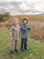 Куртка утеплённая Mjölk Cocoa Stripes, утеплитель 120гр/м2, уценка