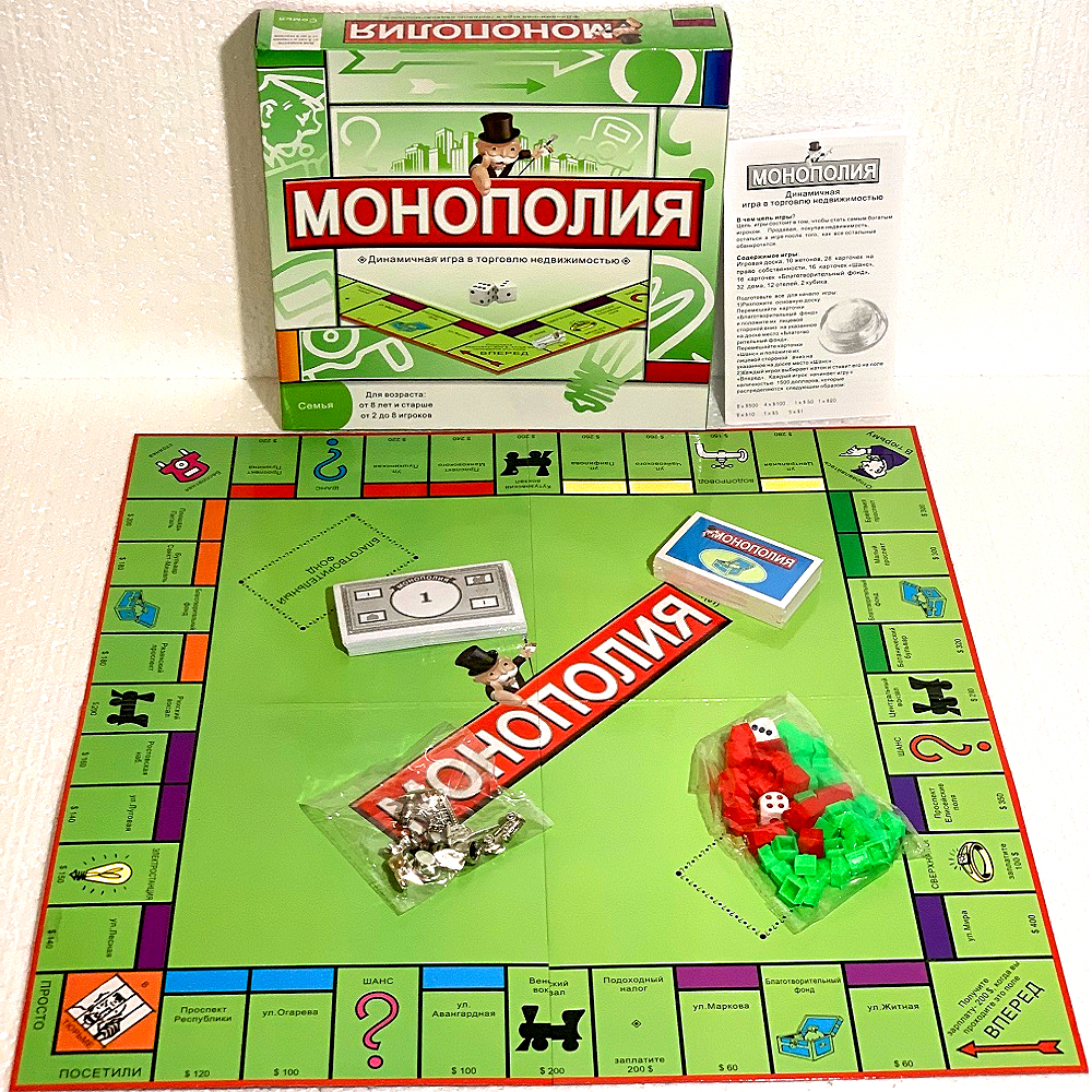 Настольная игра Монополия на русском языке E88 | webmaster-korolev.ru