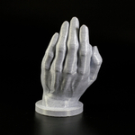 Статуэтка "Рука матери с младенцем", 3D печать, 15 см., серый