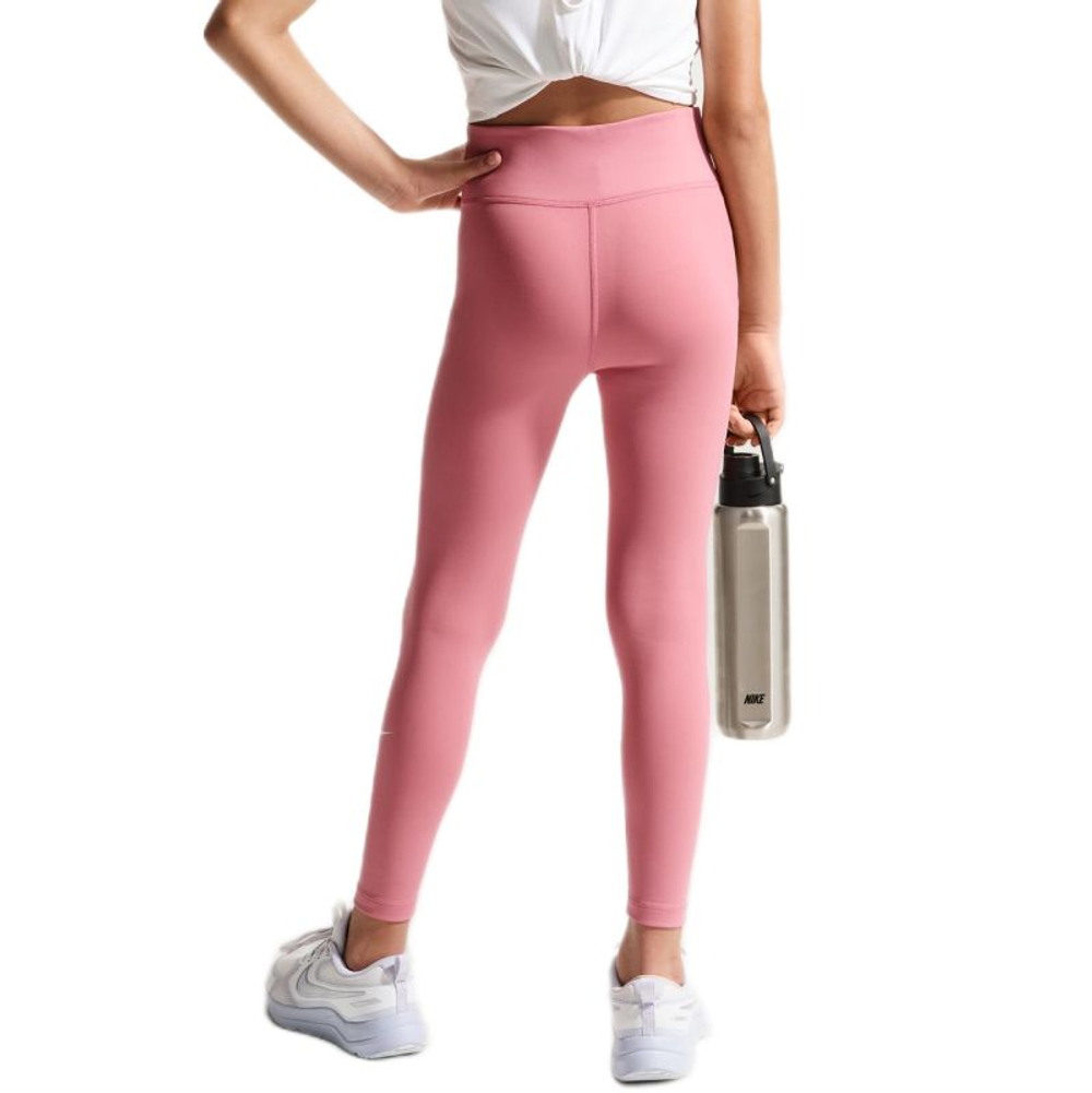 Брюки для девочки Nike Kids One Dri-Fit Tight - peony/white