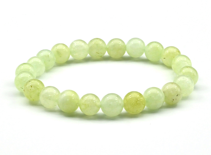 Браслет Кальцит тонированный шар 8 мм цвет светло-зеленый
