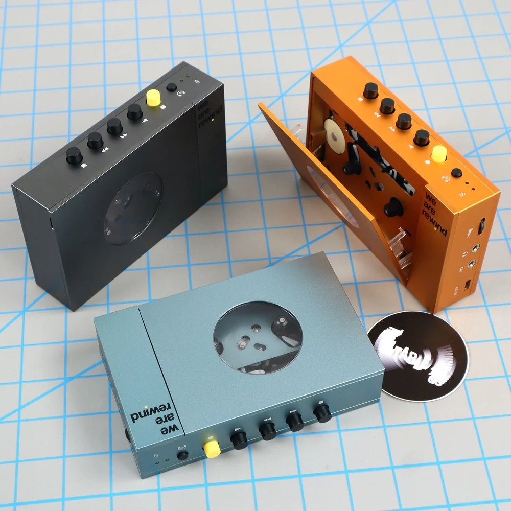 We Are Rewind Cassette Player Grey