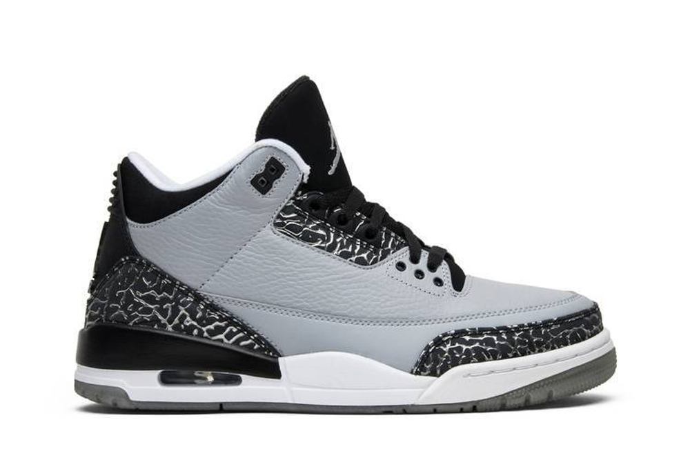 All grey jordan 3 best sale