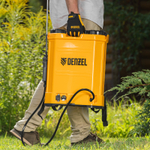 Опрыскиватель ранцевый аккумуляторный D-16LA, 16 л, 12 В, 8 Ач Denzel