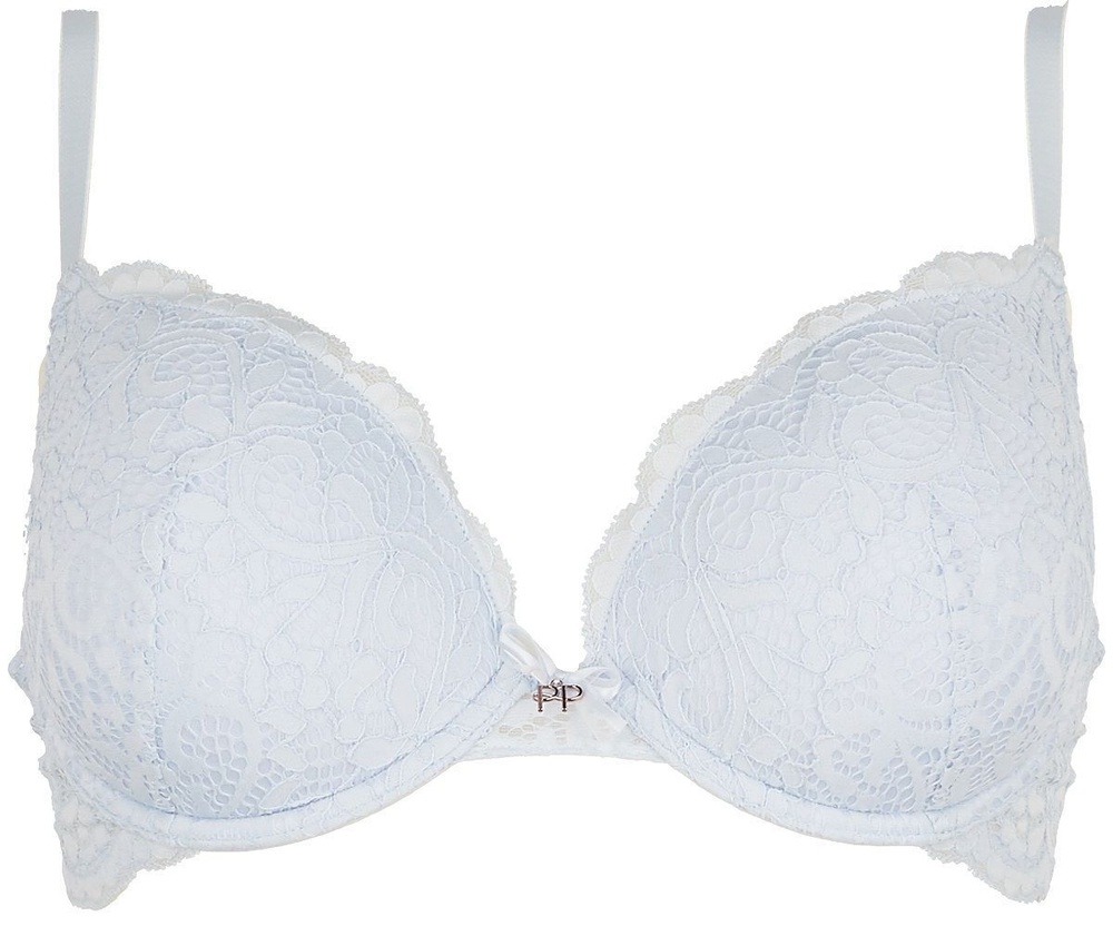 Кружевной бюстгальтер с формованными чашками Amy (Размер: 34B) (Цвет: синий)