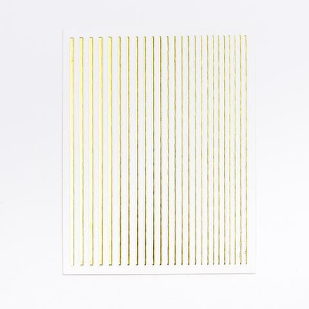 1388 Наклейки полосочки золото