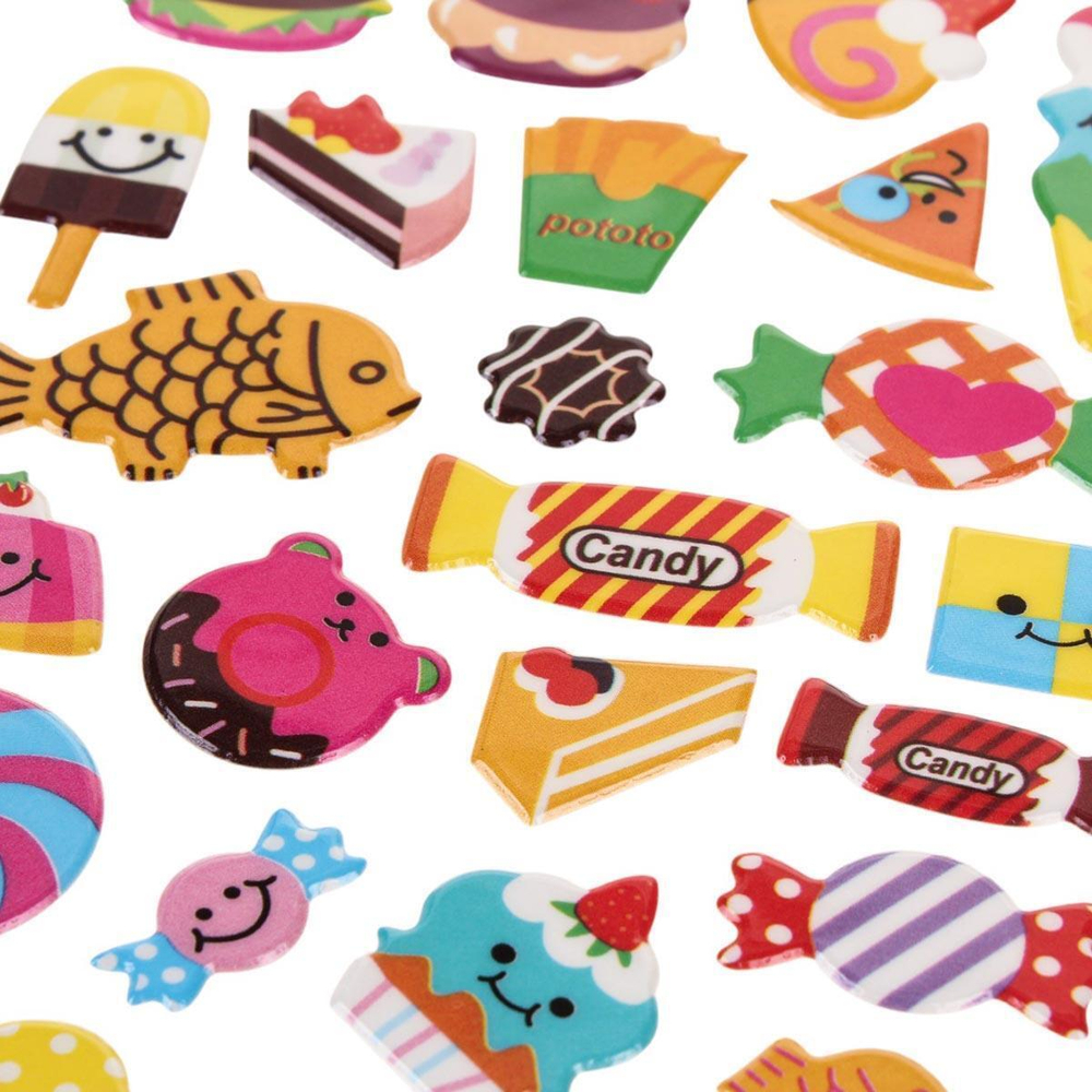 Наклейки выпуклые "Вкусняшки" 20*10см.