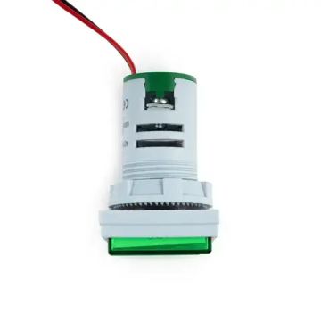 Цифровой панельный вольтметр/амперметр AD16-22VAMS 0-100 А квадратной формы, зеленый