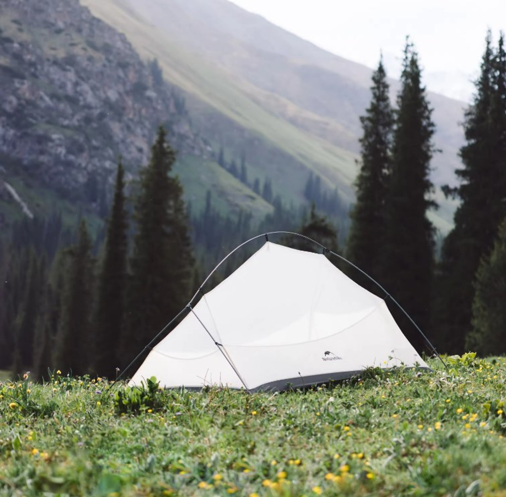 Палатка Naturehike Cloud Up UL Si 1-местная, алюминиевый каркас, серая, CNK2450WS017-G1