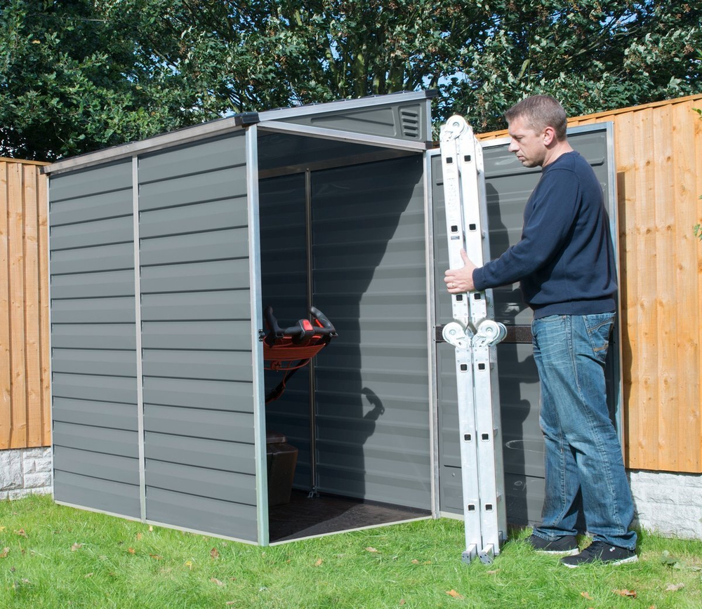 Сарай из поликарбоната Palram SkyLight Pent 4x6 grey