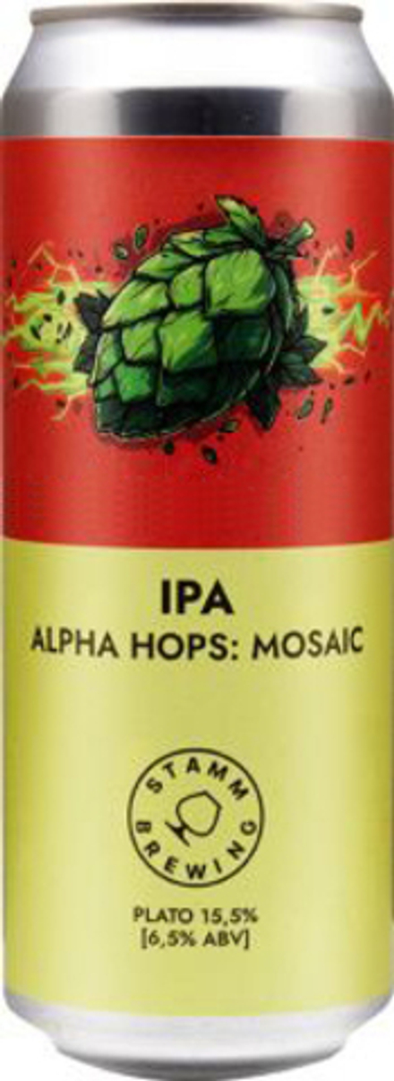 Пиво Штамм Бир Альфа Хопс: Мозаик / Stamm Beer Alpha Hops: Mosaic 0.45 - банка