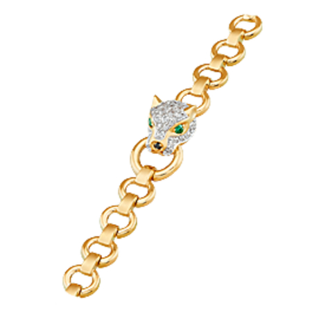 Браслет из золота с фианитами