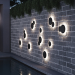 379147 Светильник PIATTO 1x6W LED 600LM G ЧЕРНЫЙ 4000K IP65