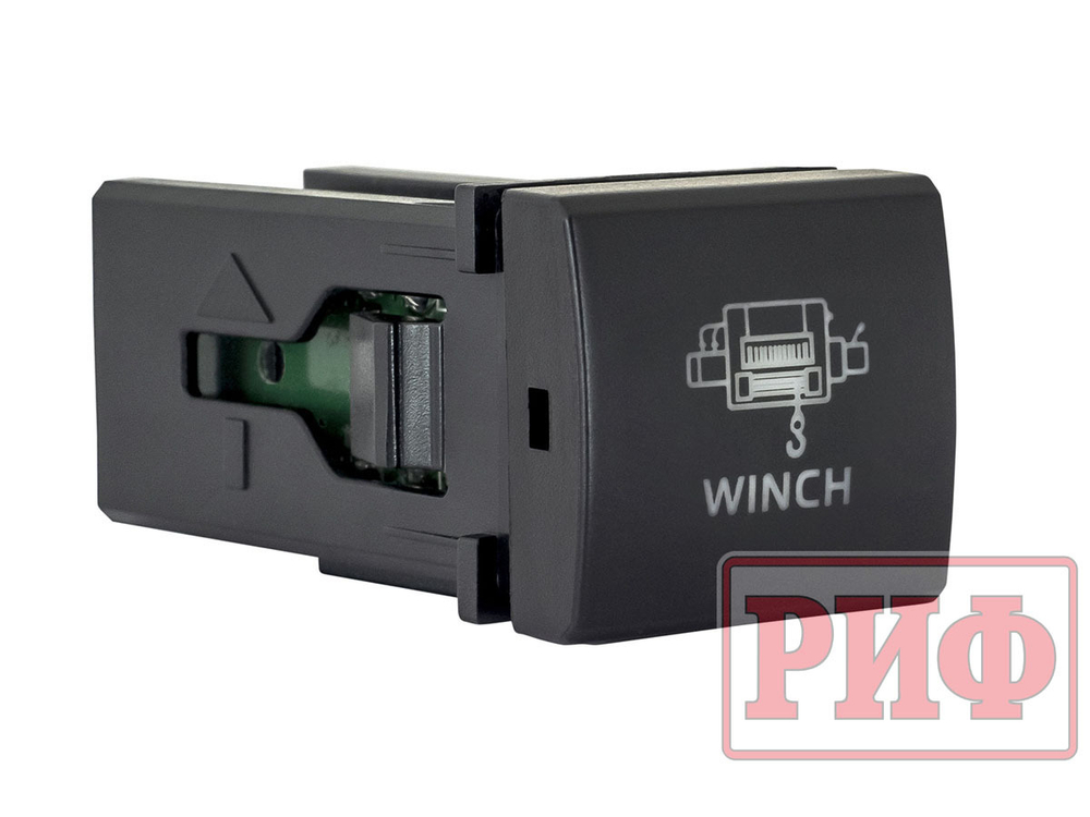 Кнопка ВКЛ/ВЫКЛ, голубой, WINCH POWER TOYOTA 22x22