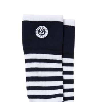 Теннисные носки Lacoste Men's SPORT Roland Garros Edition Striped Socks 1P - небесный
