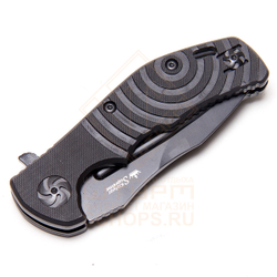 Нож складной Kizlyar Supreme Bloke-Z D2 G10, Black/Stonewash