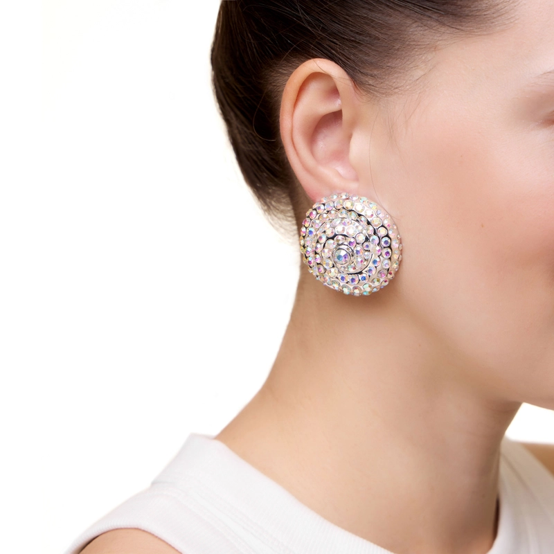 Клипсы Солнце – Серебро