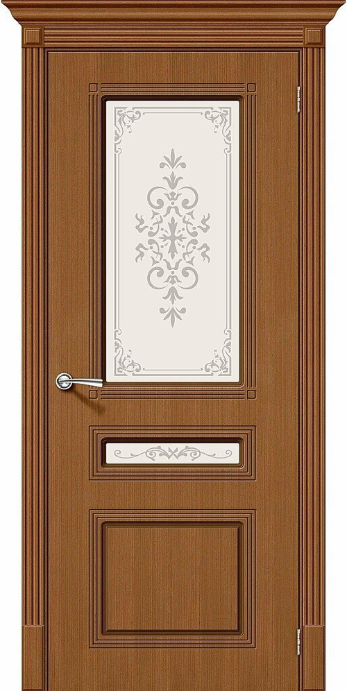 Дверь Стиль / Цвет Ф-11 (Орех) / Стекло Худ. / Двери Браво