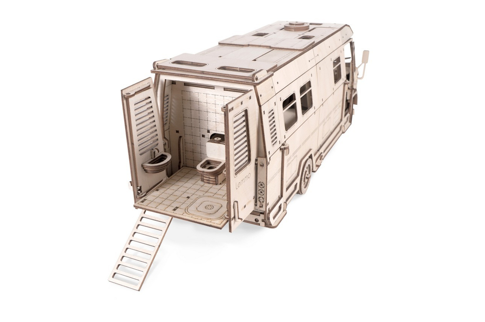 Автодом-кемпер ''Пикник'' или дом на колёсах с мебелью от Lemmo - Деревянный конструктор, 3D пазл, сборная модель