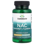 Swanson Vitamins, NAC, 600 мг, 60 растительных капсул