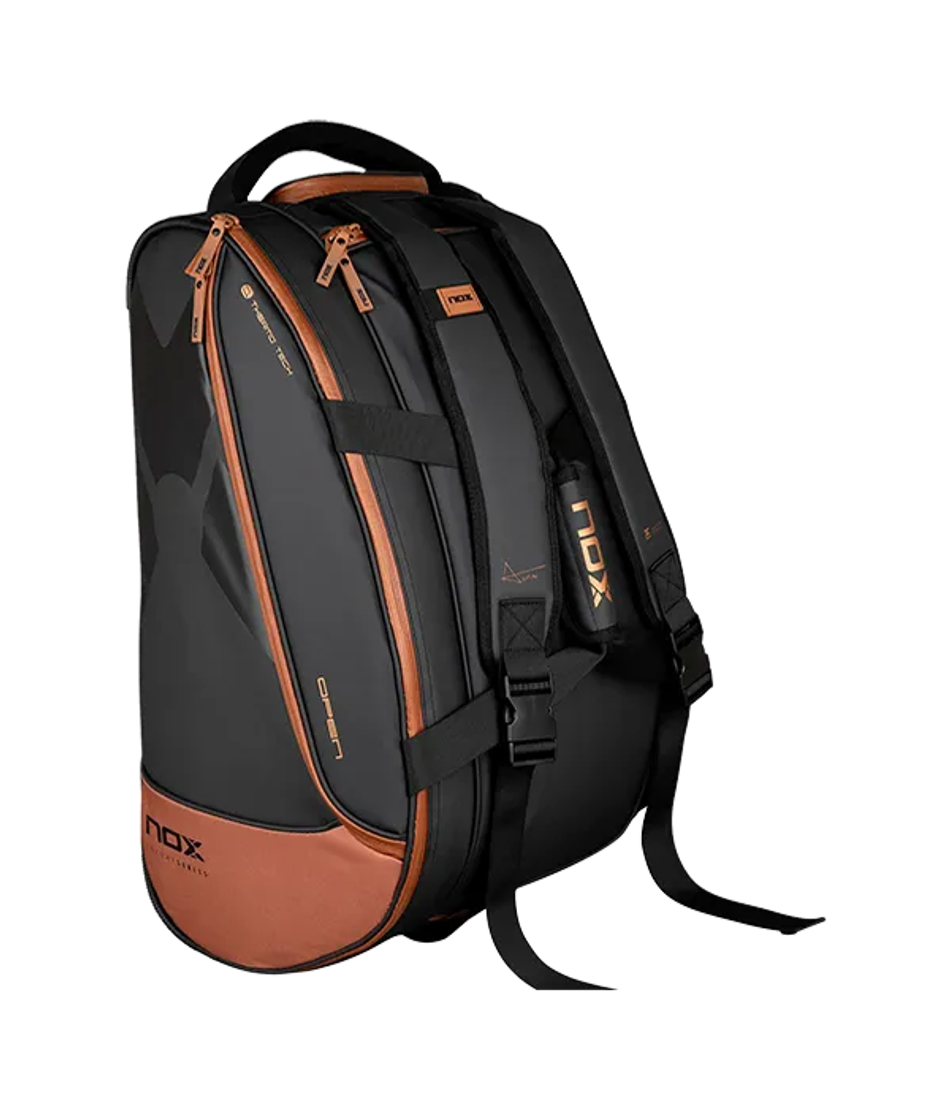 Сумка для падел NOX Luxury Open Series Negro-Marron 2024 термо-5 ракеток
