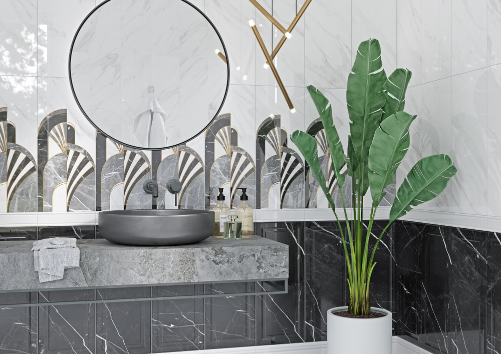 Noir white decor 01 250х600 (1-й сорт)
