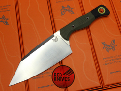 Нож Benchmade Station Knife - зеленая рукоять, клинок сатин