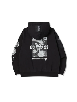 Худи на молнии с капюшоном с логотипом ladok на рукаве