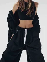 Брюки One Two Baggy Trousers Logo черные